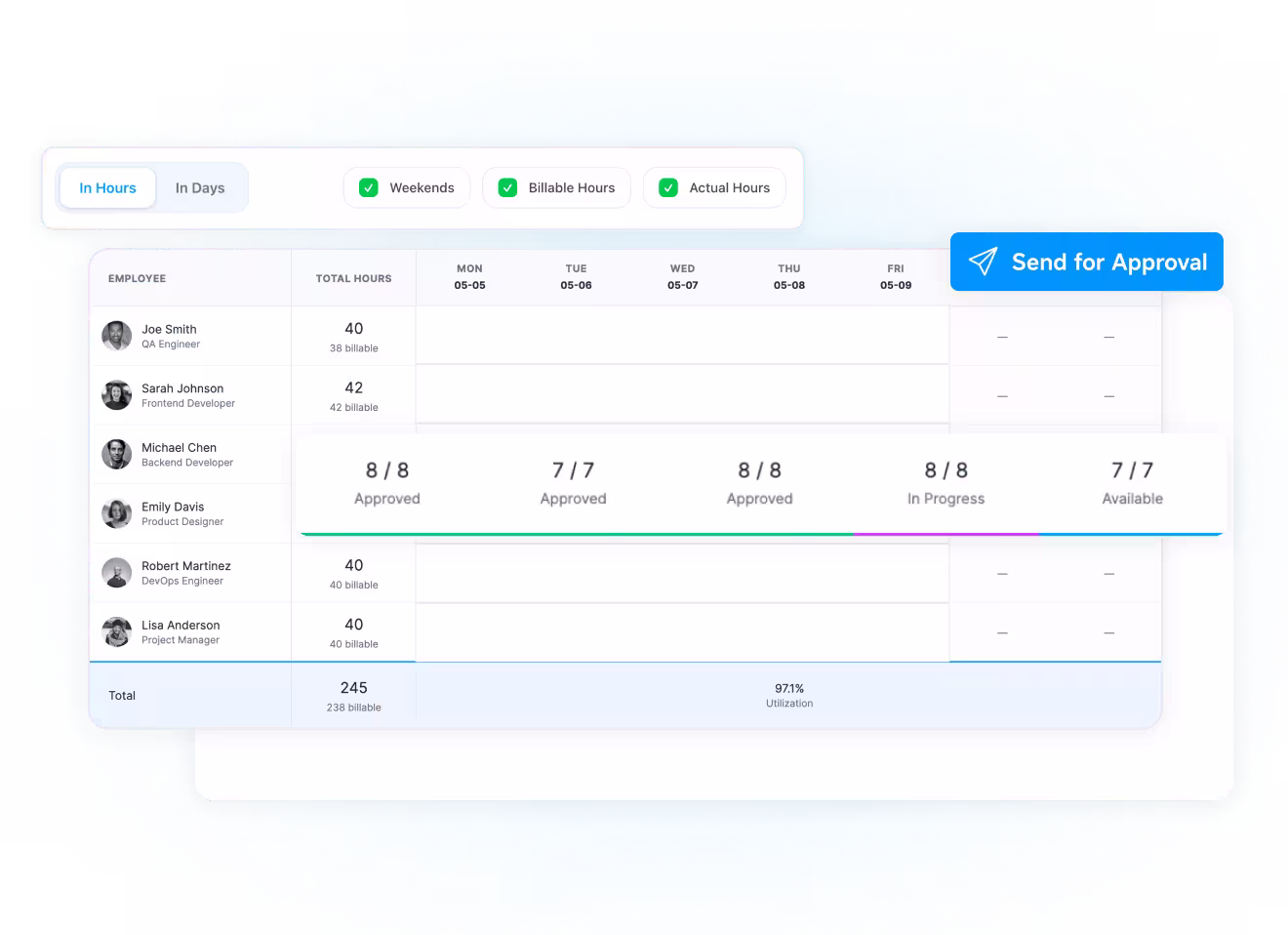 Create and Manage Timesheets