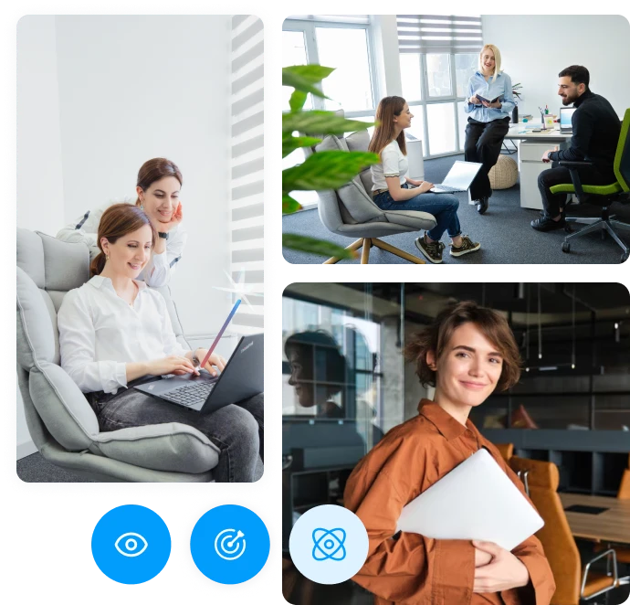 Spark.work human focused team illustration
