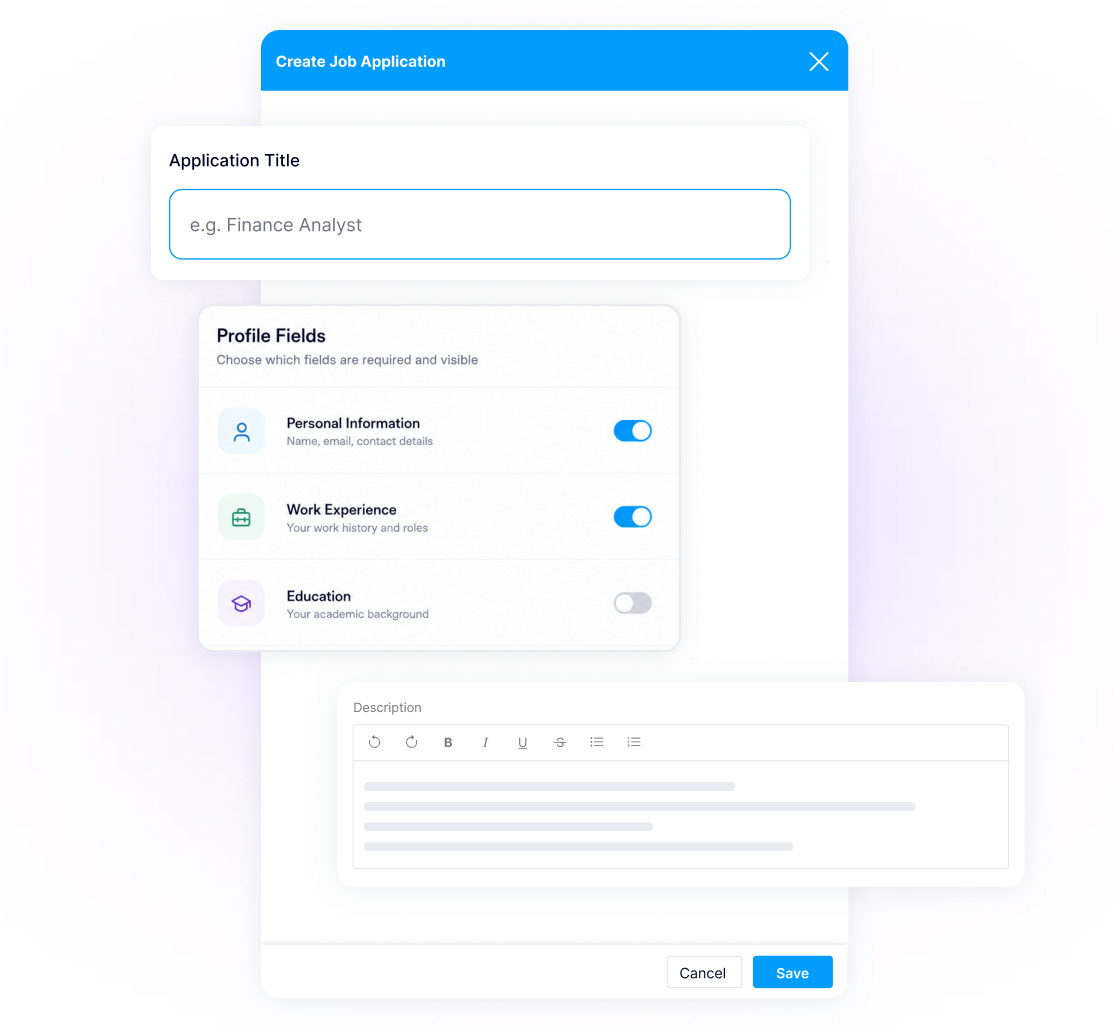 Design Application Forms for Every Role.