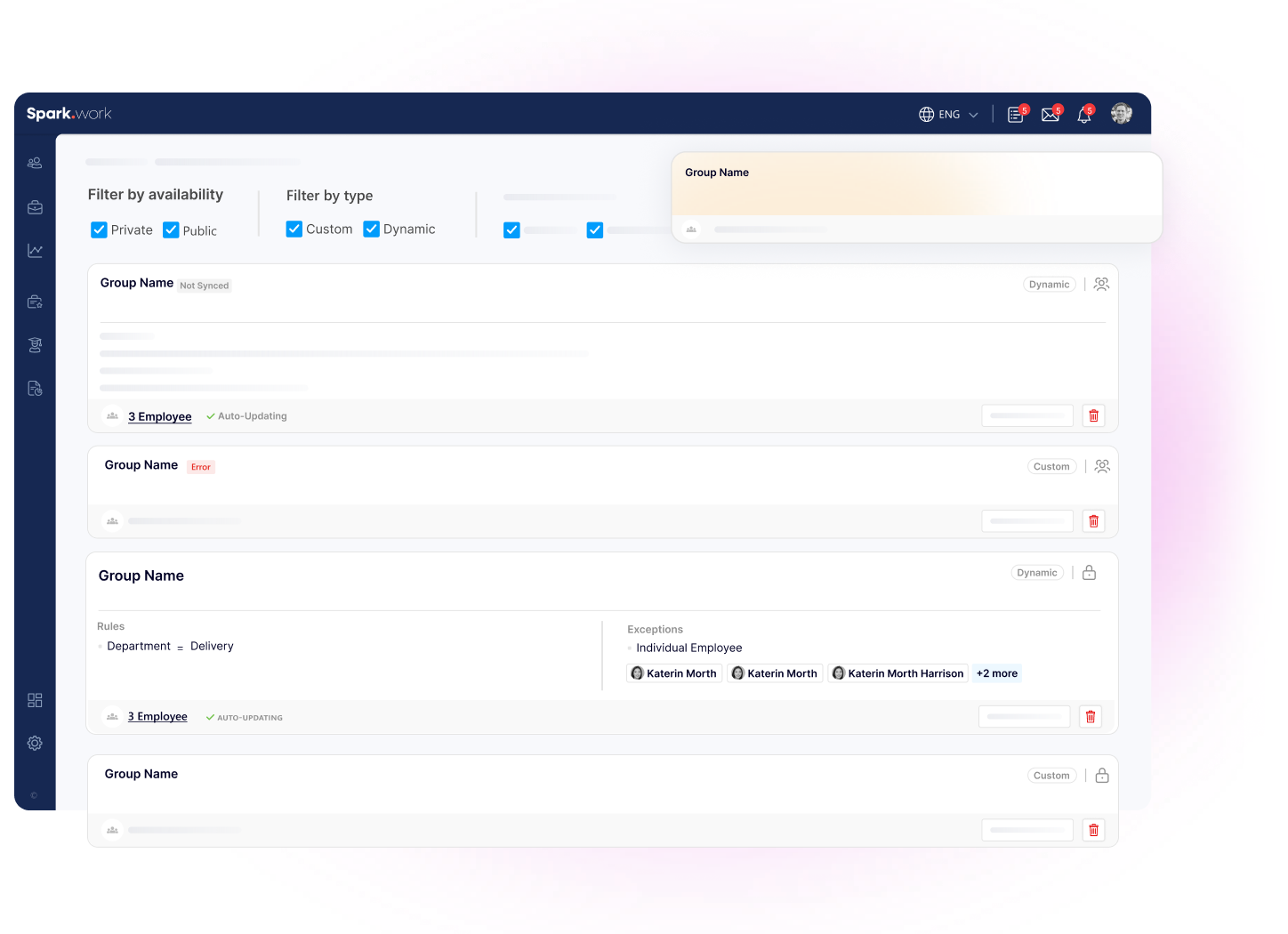 Groups & Assignments