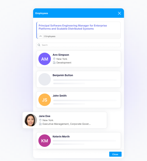 Understand how employees are connected.