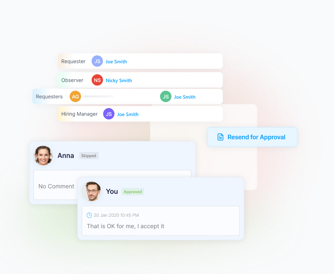 Bring structure and visibility to every hiring request.