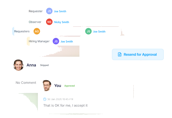 Bring structure and visibility to every hiring request.