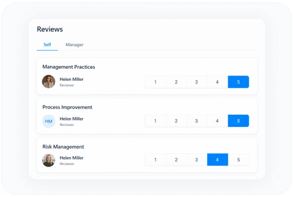 A structured employee review